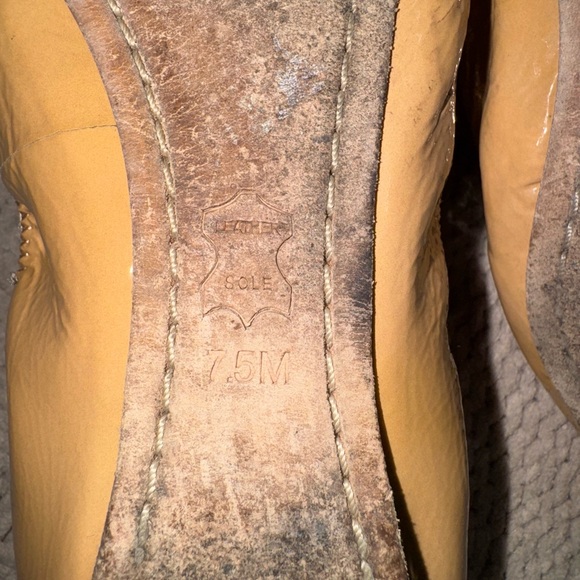 Tory Burch Women's Mustard Yellow Flats - Picture 5 of 5